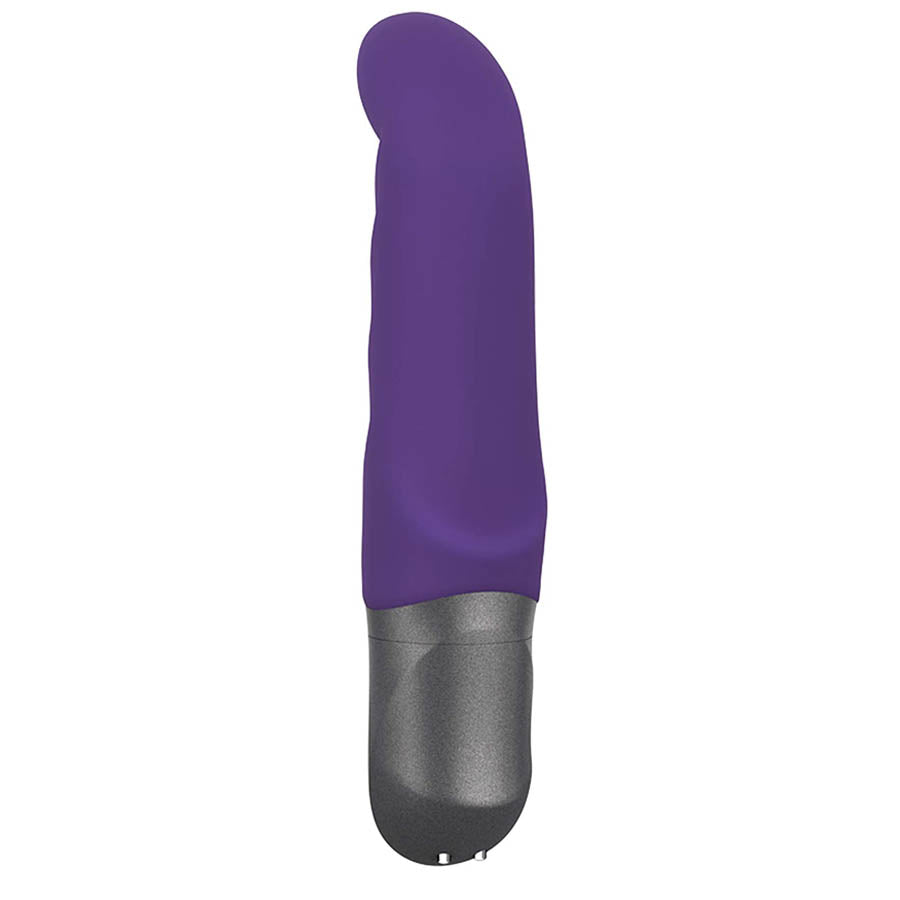 Curved Purple vibrator with soft silicone, and a great handle with buttons - for internal use and Gspot stimulation Curved Purple vibrator with soft silicone, and a great handle with buttons - for internal use and Gspot stimulation