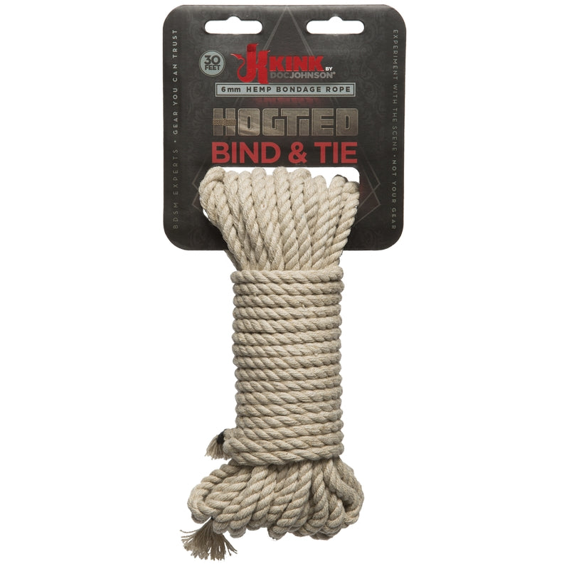 Tied Hemp rope for Kink Play with Packaging 30 FT Label Tied Hemp rope for Kink Play with Packaging 30 FT Label