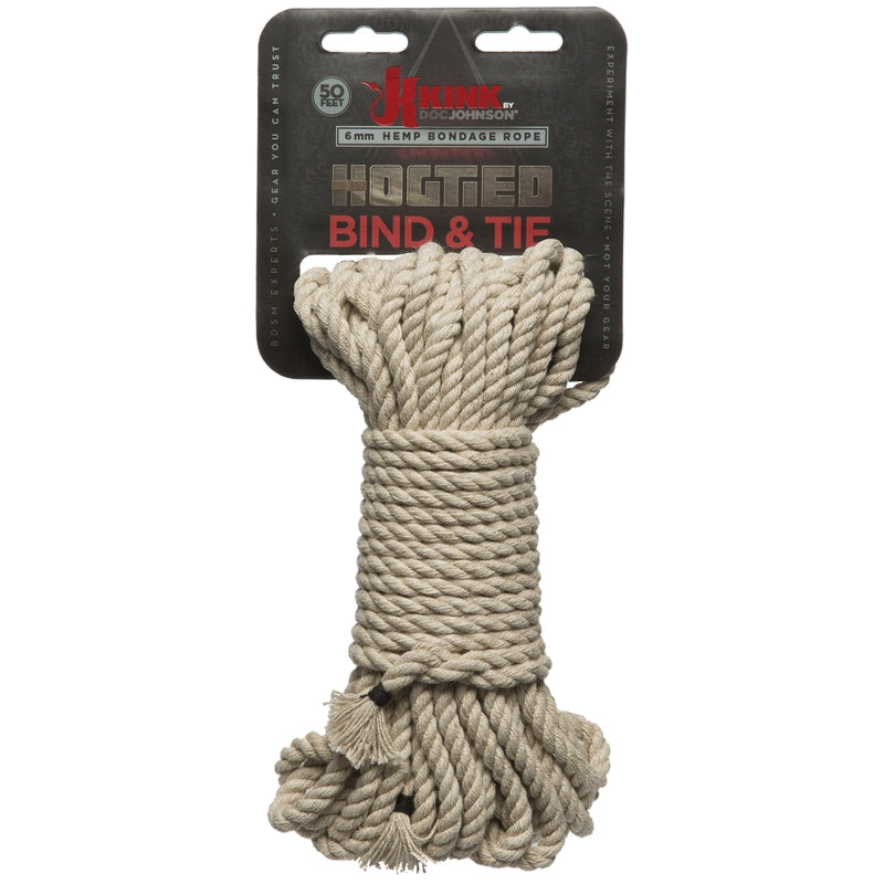 Tied Hemp rope for Kink Play with Packaging 50 Feet label