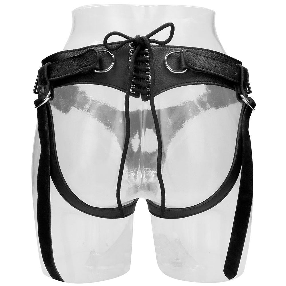 Pain Leather Strap-On Harness