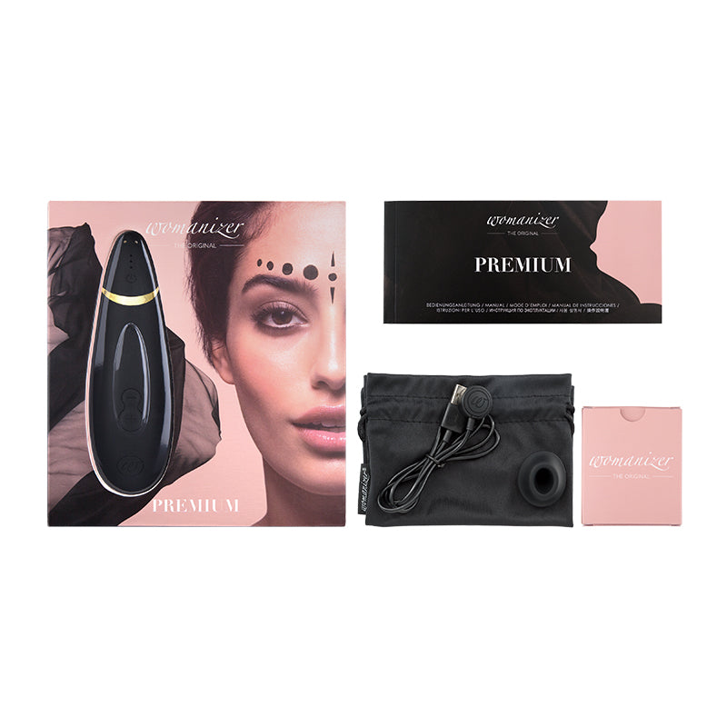 Premium External Clitoral Vibrator | Womanizer | Sensuale.ca BLACK