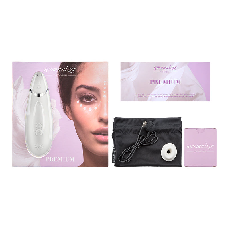 Premium External Clitoral Vibrator | Womanizer | Sensuale.ca WHITE